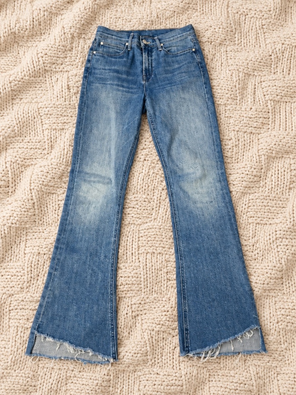 MOTHER Women’s Sz 25 The Runaway Step Fray Jeans in A Night in Havana wash - Picture 2 of 11